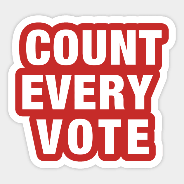 Count Every Vote Sticker by downundershooter